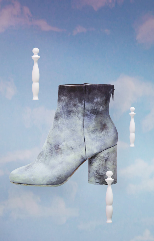 Bottines en cuir de veau oxydé, Maison Margiela, 800€.