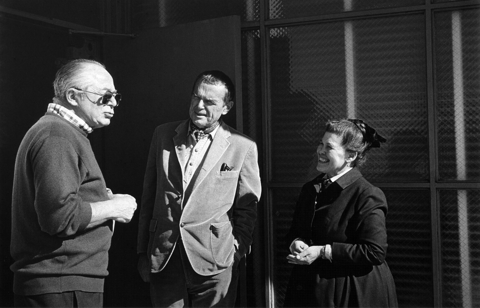Billy Wilder en compagnie de Charles et Ray Eames (1972).