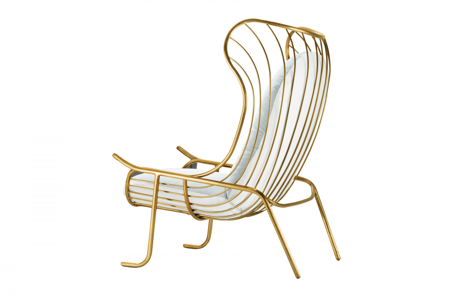 Fauteuil Arpa en acier, design Jaime Hayón, 7 000 €. Sé.