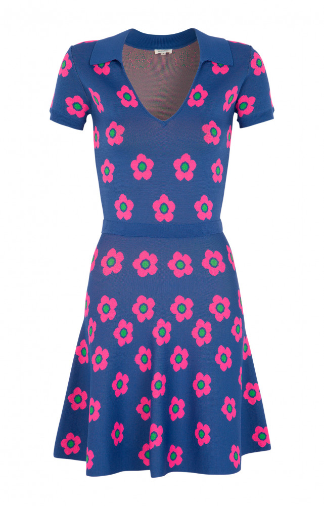 La robe Me6daro, couleur marine.