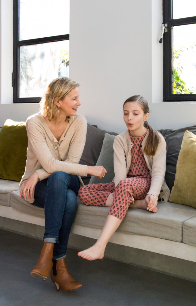 Cécile partage ce loft avec ses collaborateurs, son mari et ses enfants.