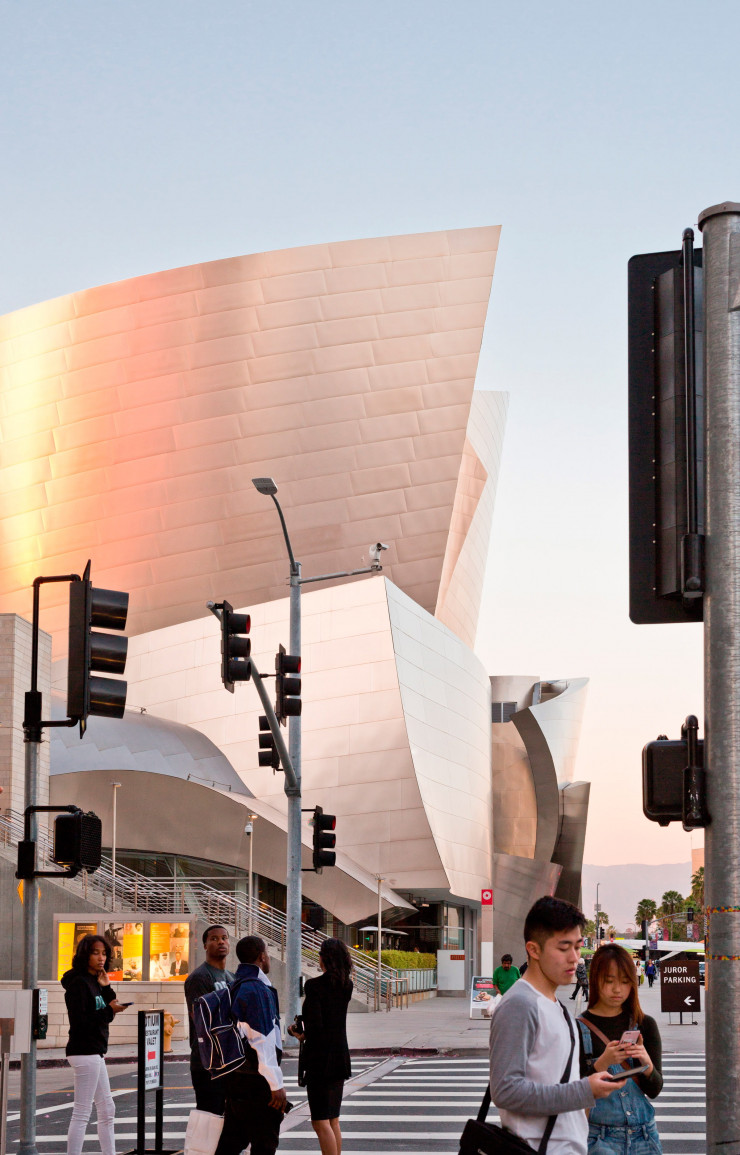 Le Walt Disney Concert Hall de Frank Gehry à Downtown L.A (2003).