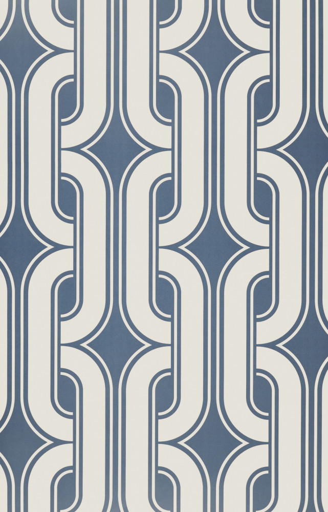 Papier peint « Lavaliers - Low Wave », 0,52 x 10,05 m (Little Greene).
