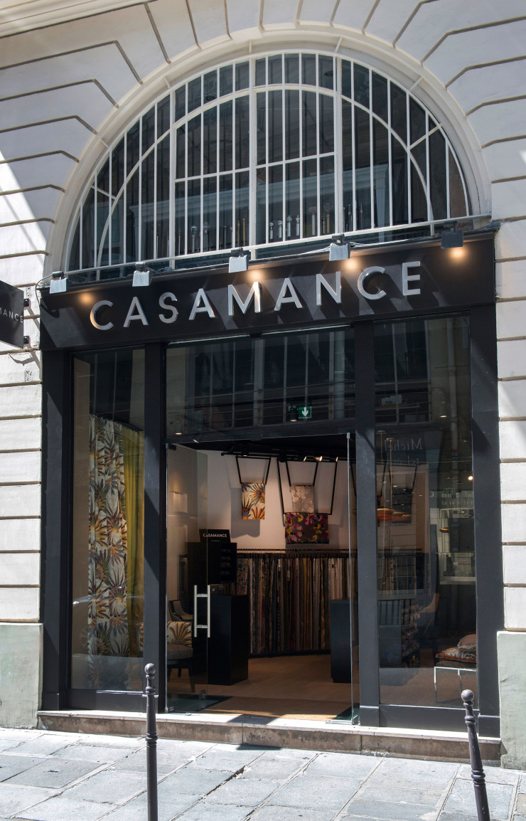 Aperçu de la toute nouvelle et très jolie boutique parisienne de Casamance au 13, rue du Mail (75002).