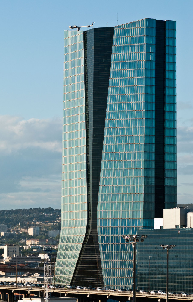 La tour CMA CGM, de Zaha Hadid, l’un des emblèmes du nouveau quartier d’affaires Euroméditerranée.