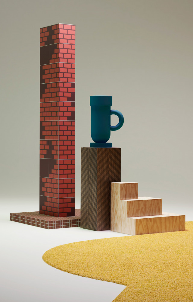 - Mosaïque Open Space Ferro de la gamme « Colore », tesselles de 1,2 x 1,2 cm....