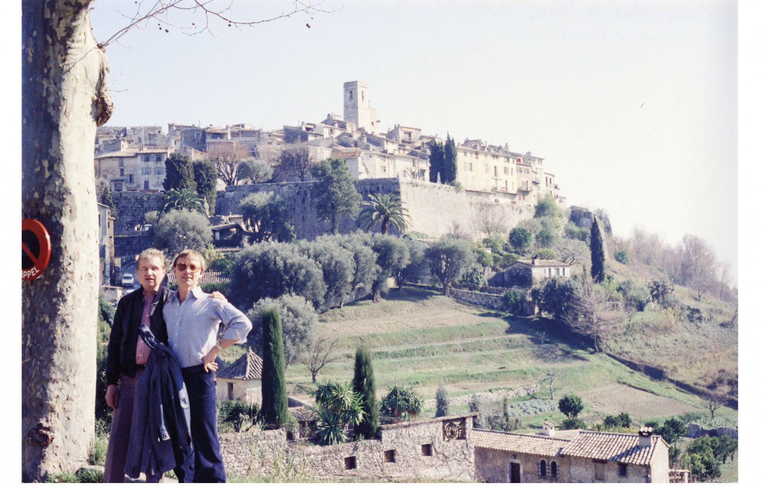 Francis Bacon à St-Paul de Vence, en mars 1979, avec Reinhard Hassert.