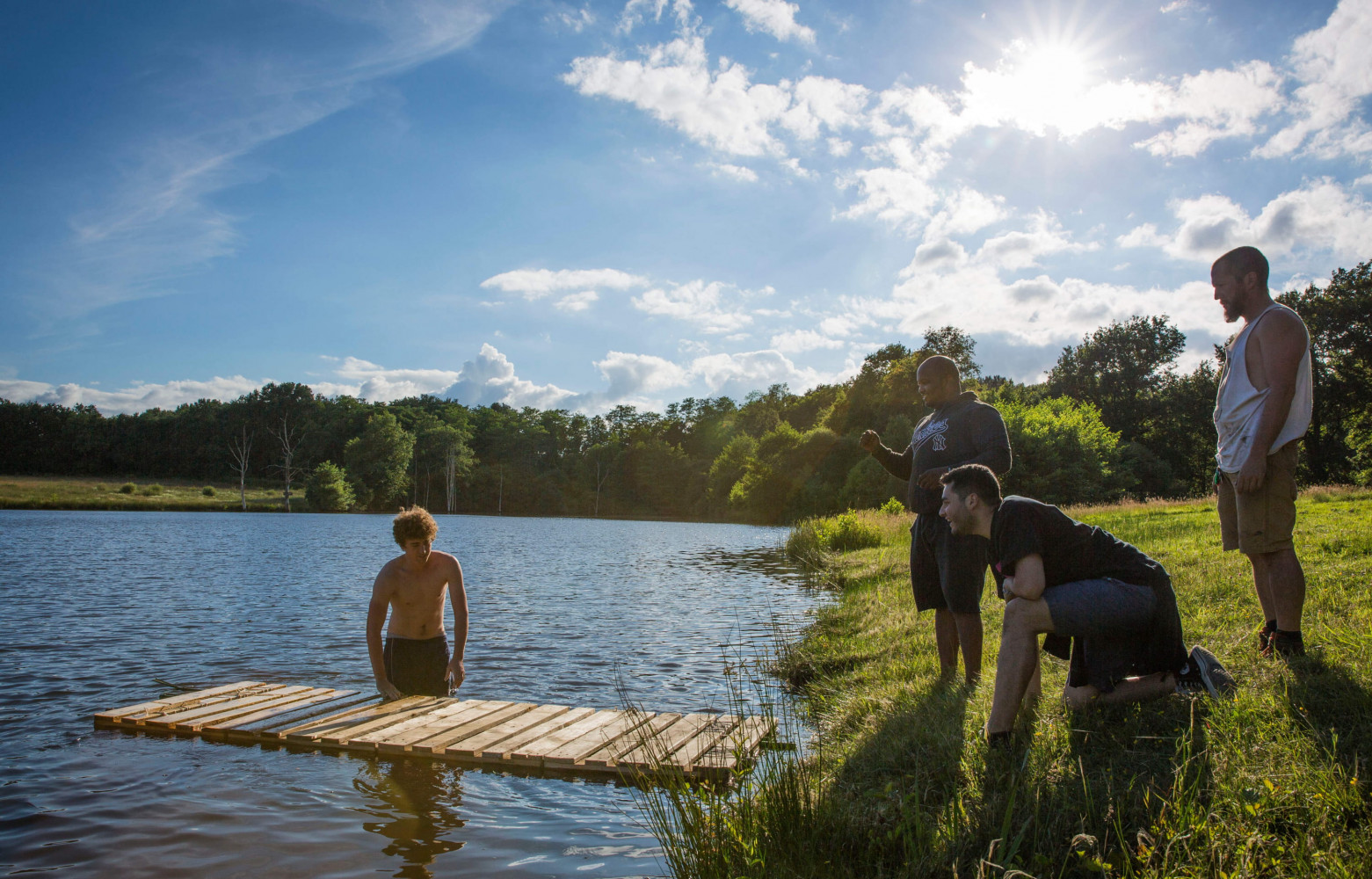 Puis viennent les premiers tests de flottaison…