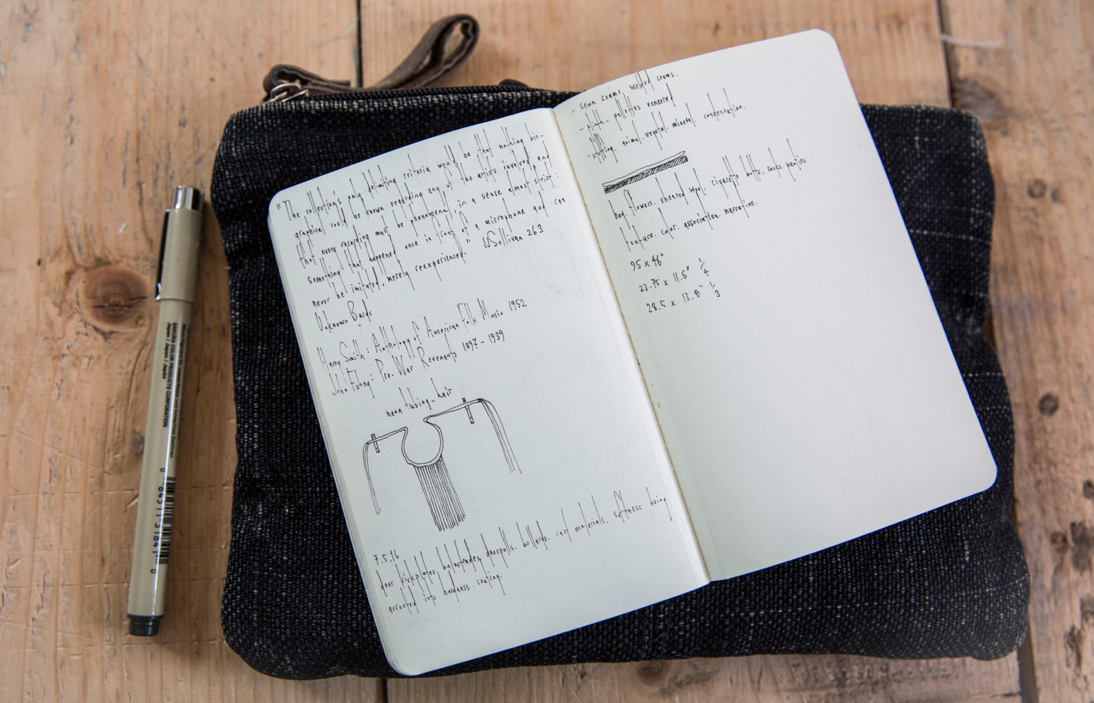 Sur ses carnets, on découvre l'écriture magnifique de Faye Toogood…