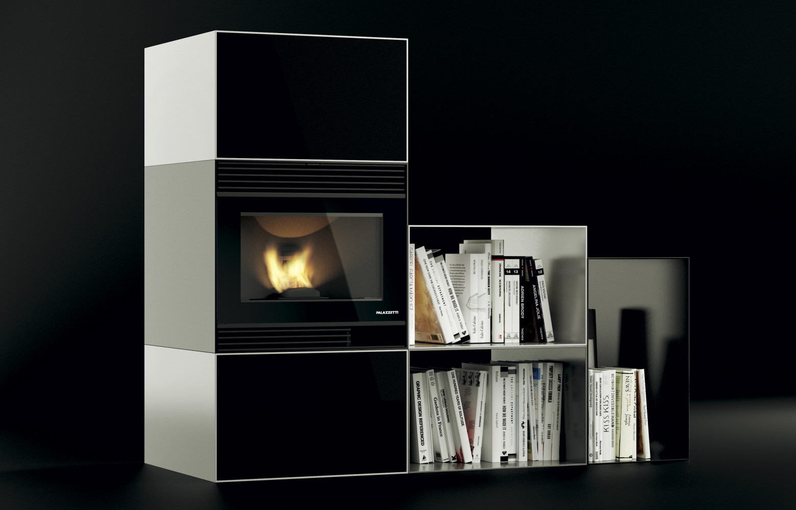 Linéaire et élégant, le poêle à pellets « Ecofire Brian » marie verre et acier et s’associe...