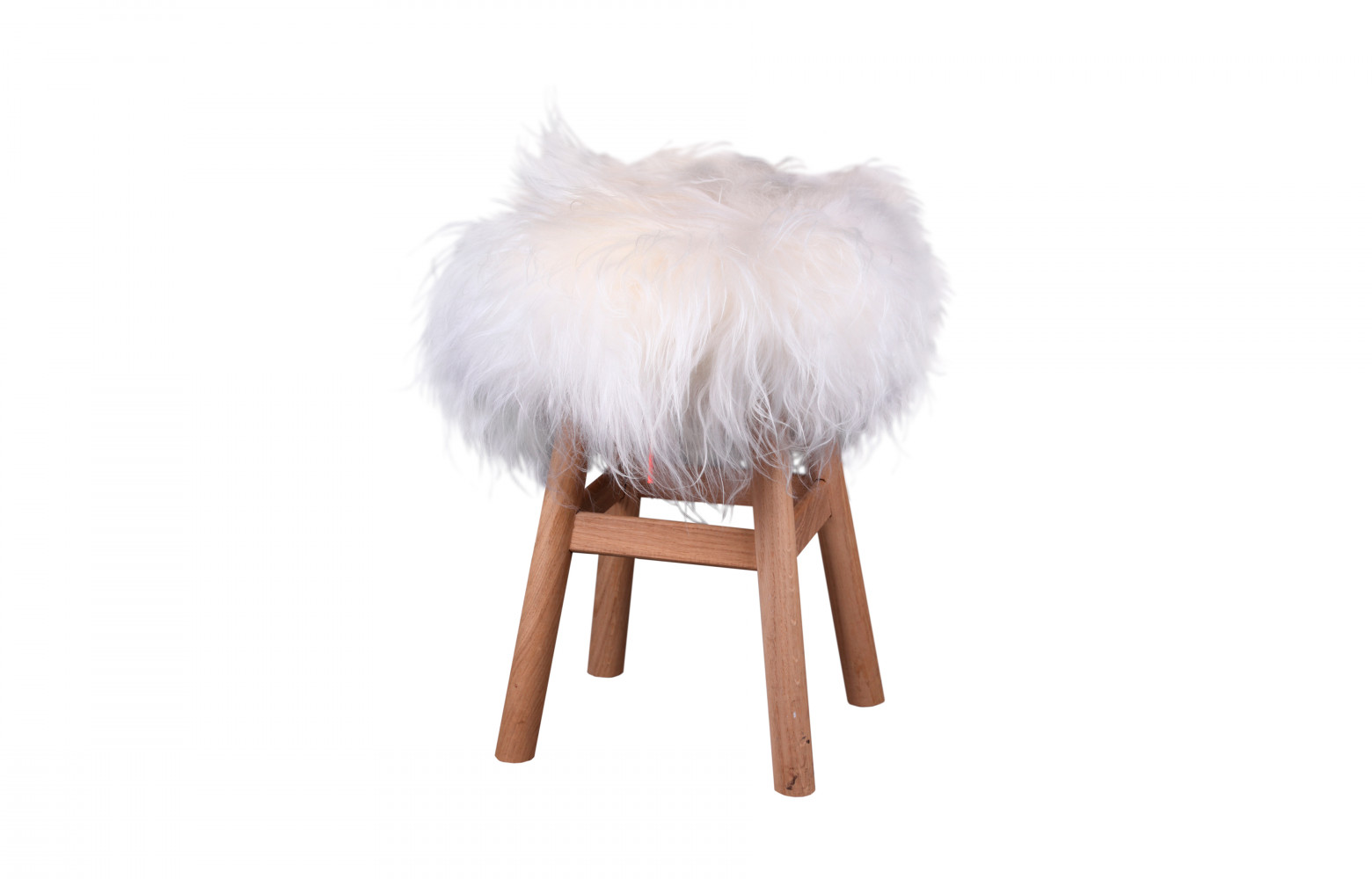 Housse de tabouret en peau de mouton « Top Moumoute », design Fabienne Thonet, FAB Design.