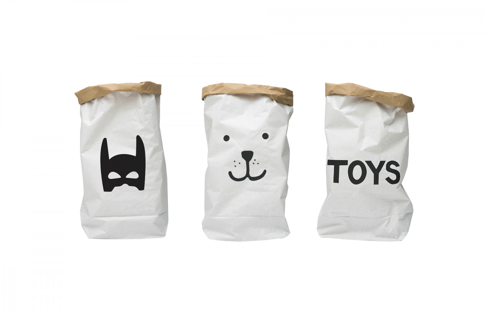 Sacs en papier totalement écolo, 19,90 € (l’unité). Bathroom Graffiti.