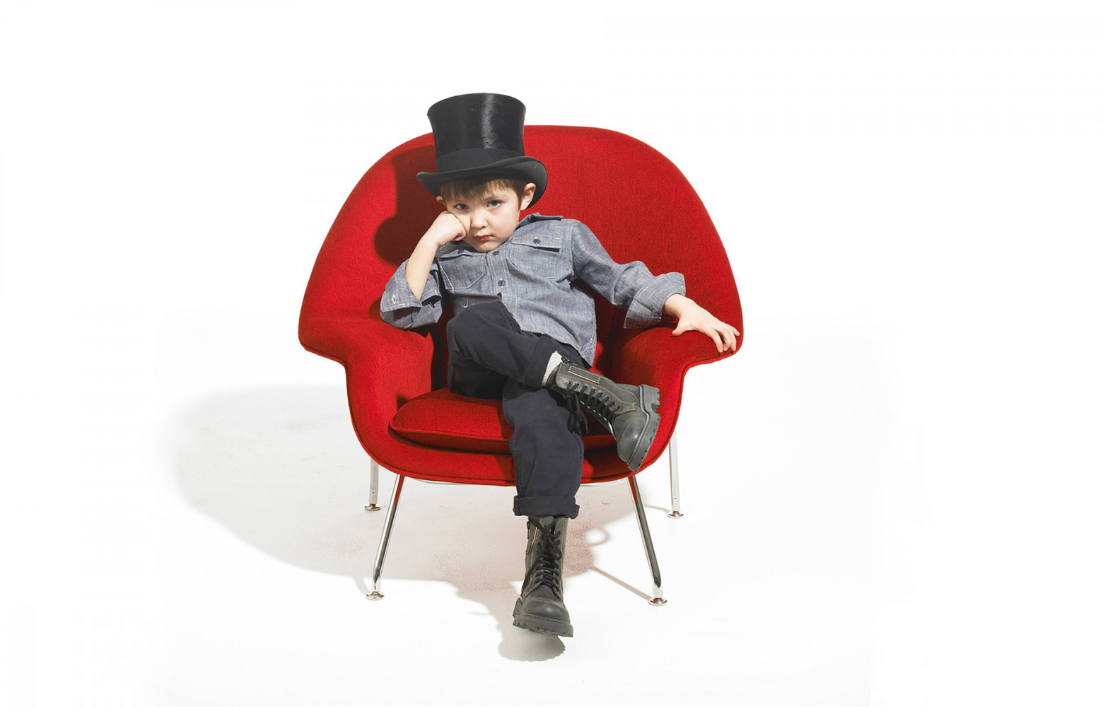 Fauteuil Womb Chair – Child’s, design Eero Saarinen, à partir de 3 253 € (Knoll).