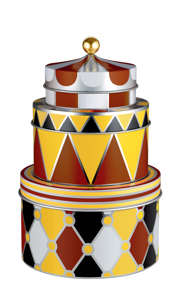 Ensemble de trois boîtes empilables Circus de Marcel Wanders (Alessi).