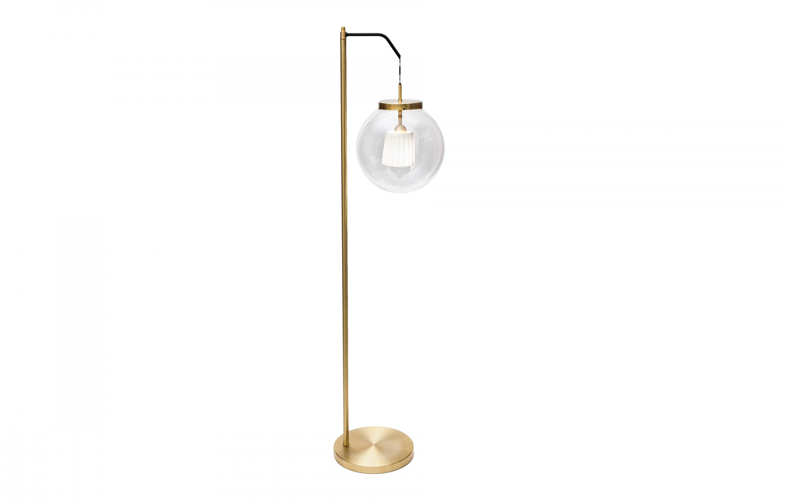 Liseuse « King Sun » en laiton et verre, design Pierre Gonalons, 1 300 €. Ascète au...