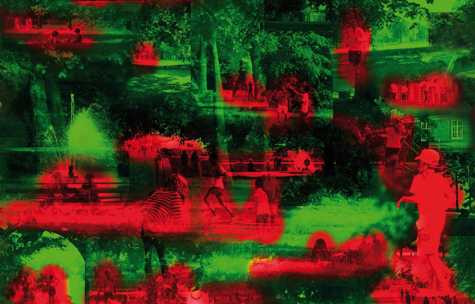 Papier peint « Summer Hours in Kensington », de Jean Nouvel, lé de 69 cm (Maharam).