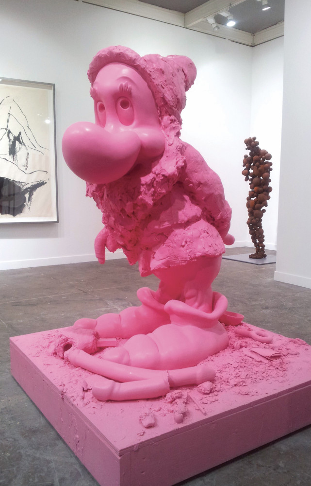 White Snow Dwarf (Bashful), 2011, de Paul McCarthy, galerie Xavier Hufkens Bruxelles. On se souvient de l’année...