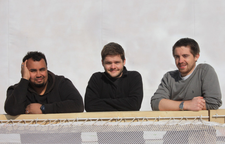 Stanislas Bah-Chuzeville, Richard Mariotte et Arnaud Mermet-Gerlat ont fondé Les Jardiniers nomades en 2012 à Saint-Jean-d’Ardières.