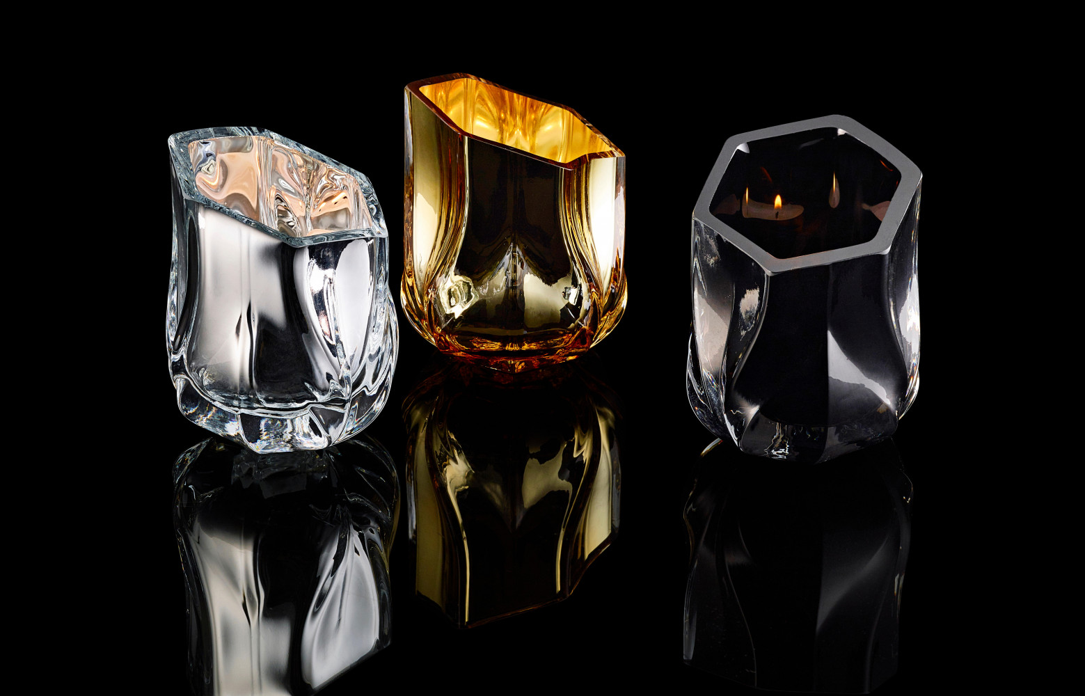 Bougeoirs de table Shimmer.