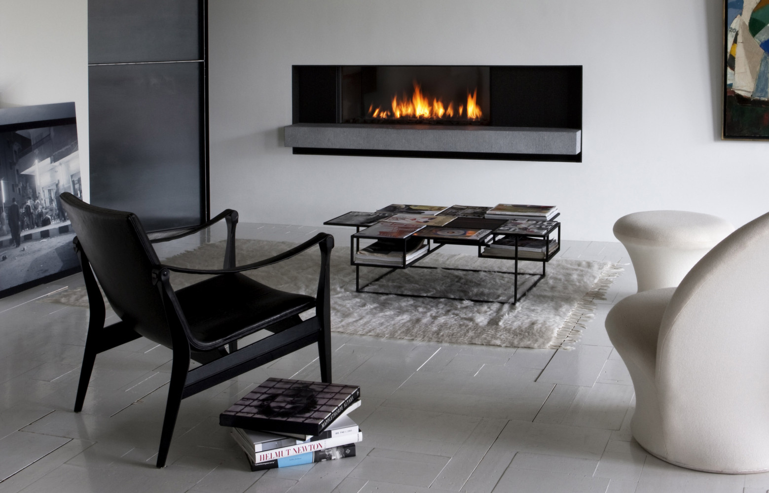 « Stûv B-100 », foyer au gaz naturel avec cadre SC 100 Stone (en pierre naturelle), puissance...