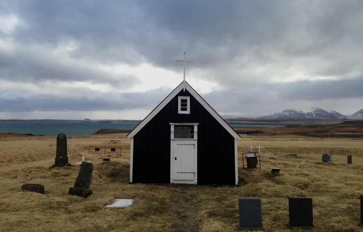Maison proche de Bjarnarhöfn (Islande).