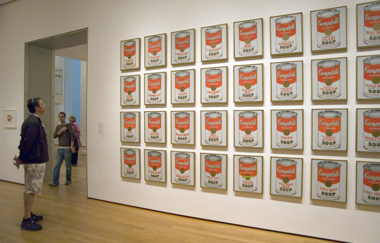 Œuvre d’Andy Warhol au MoMA.