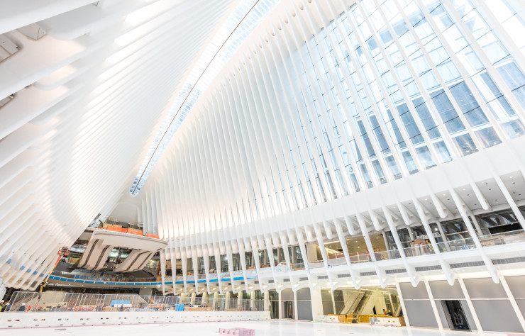 Le « World Trade Center Transportation Hub » de Santiago Calatrava.