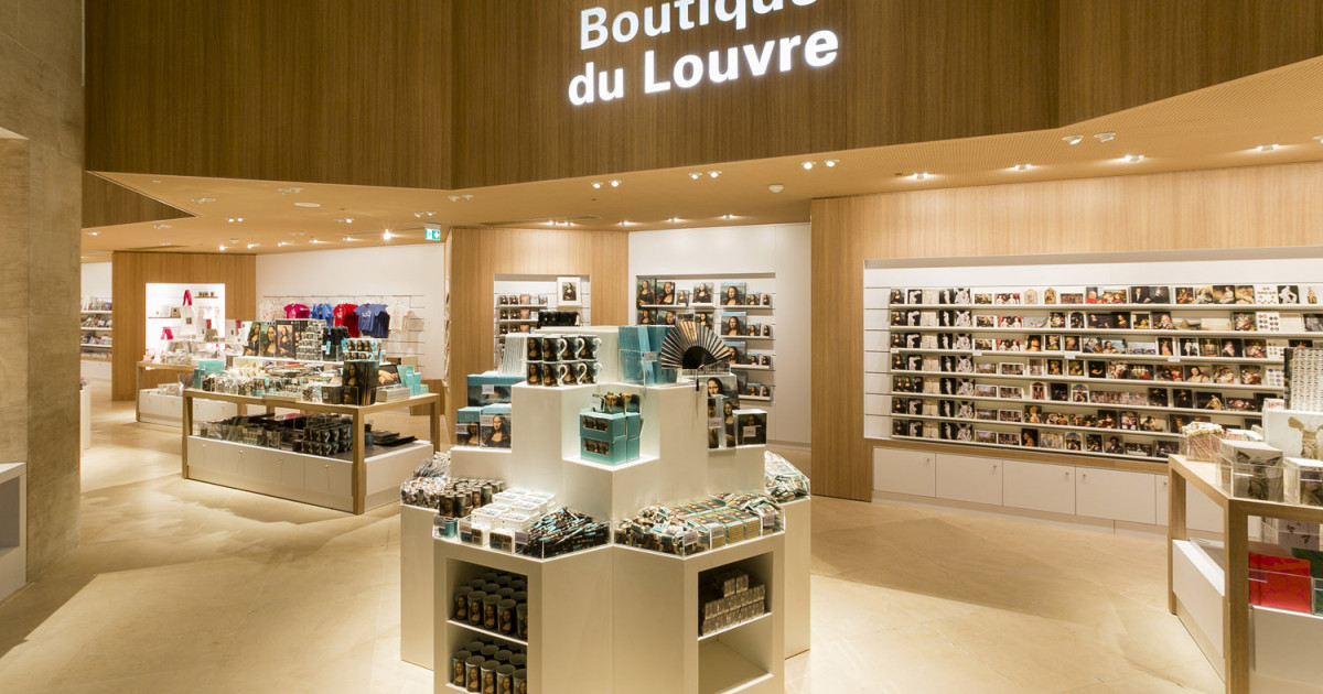 Au Louvre, la boutique cadeau de RDAI architecture
