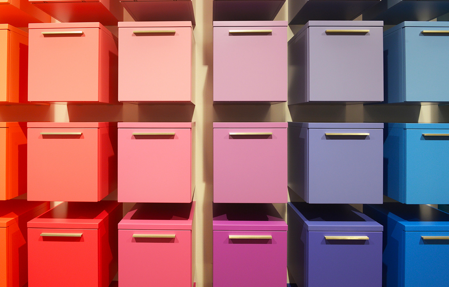 Les nouveaux casiers Design now! easy apportent des touches de couleur.