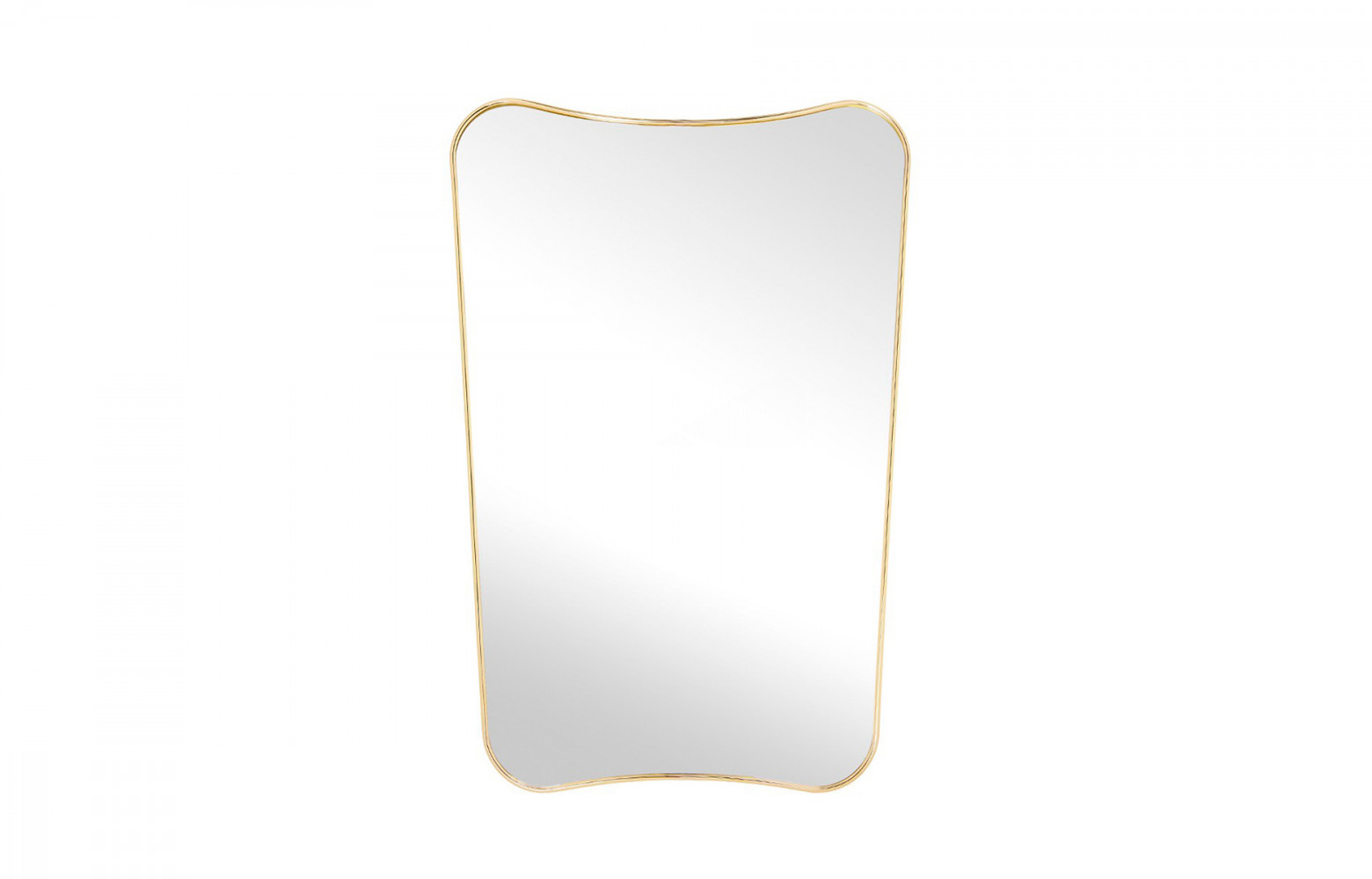 Miroir « F.A. 33 » créé par Gio Ponti en 1933, avec un contour en laiton, réédité...