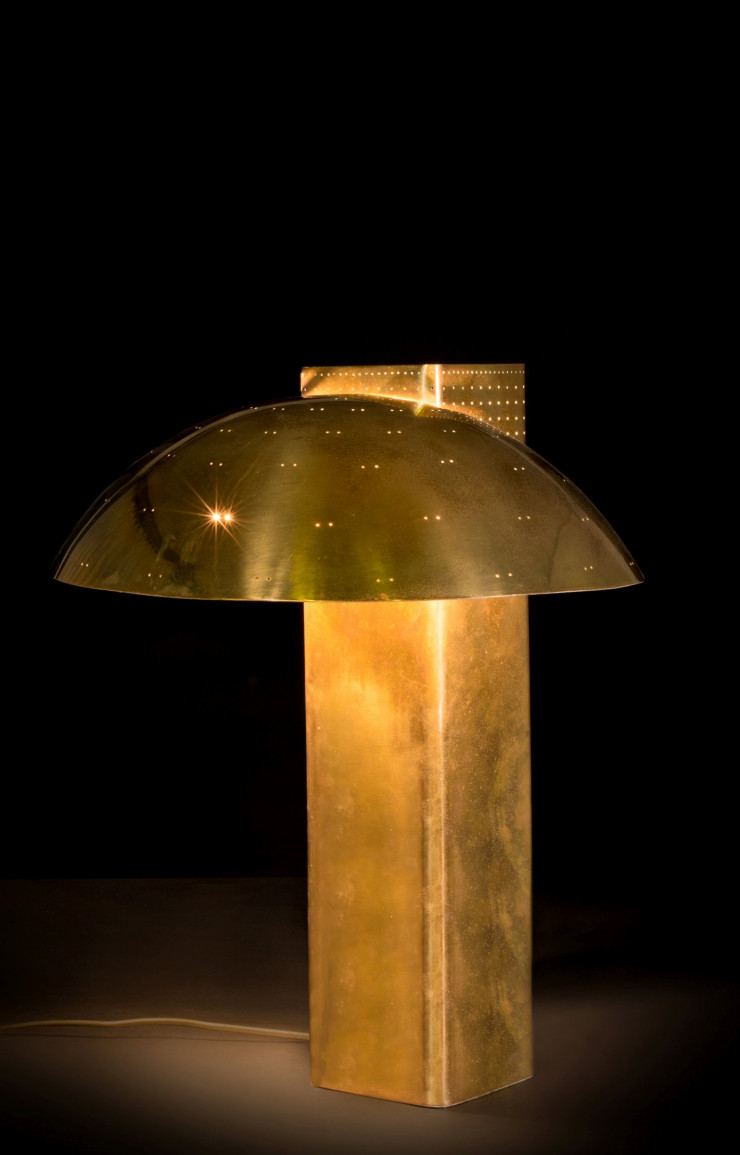 Lampe de table de Paavo Tynell (1950).