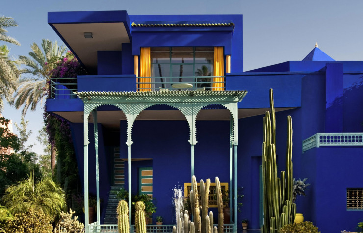 Le jardin Majorelle, un havre de calme et de verdure ponctuée de bleu au cœur de Marrakech.