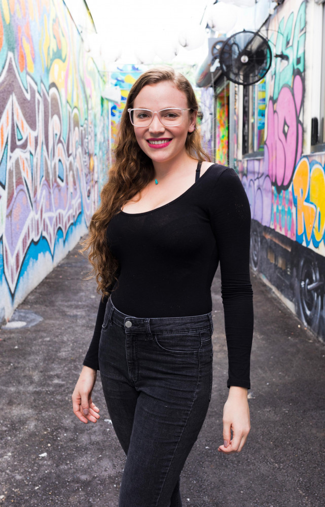 Une artiste du quartier de Wynwood.