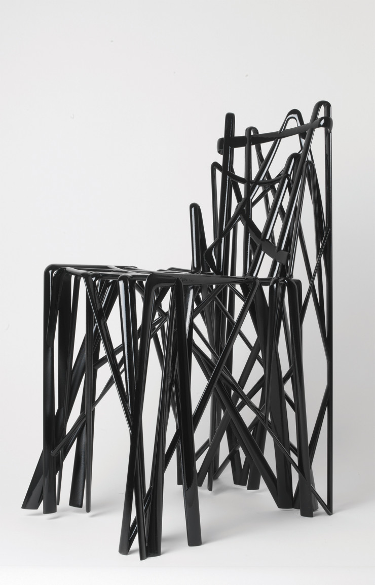La fameuse chaise Solid (2004) de Patrick Jouin, une pièce manifeste des possibilités quasiment infinies de l’impression 3D.