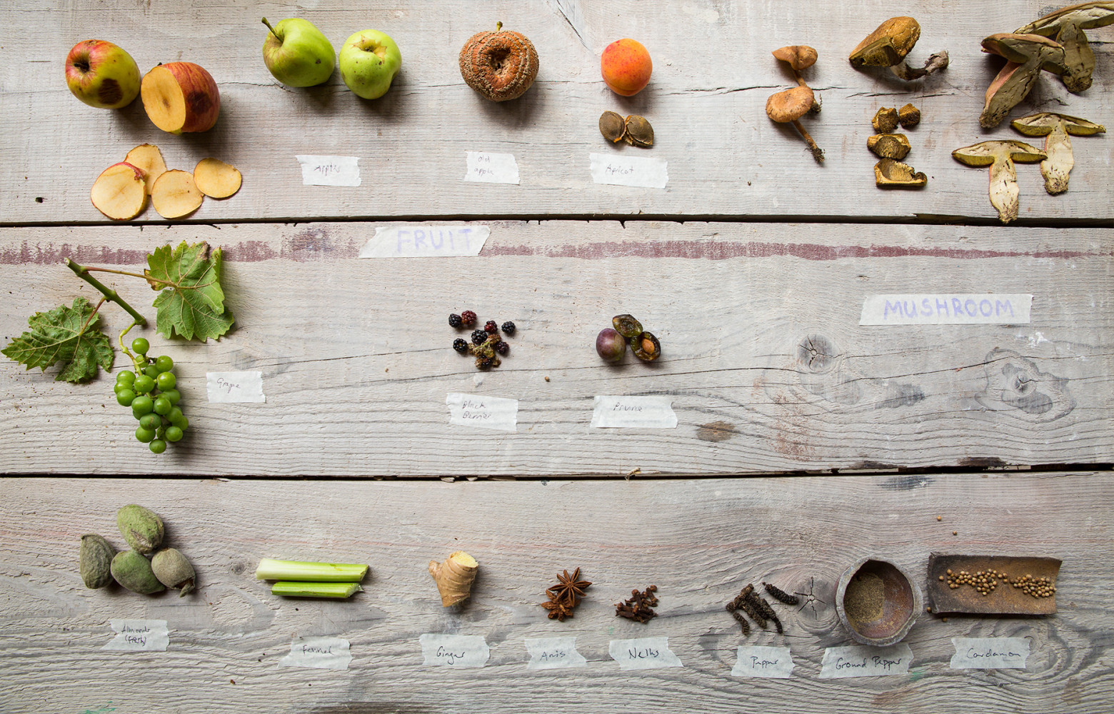 Pendant le refroidissement du four (deux jours), les stagiaires ont eu le temps de fabriquer des parfums...