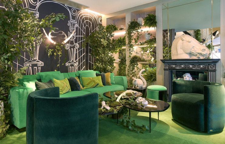 Une jungle opulente chez Luxury Living.