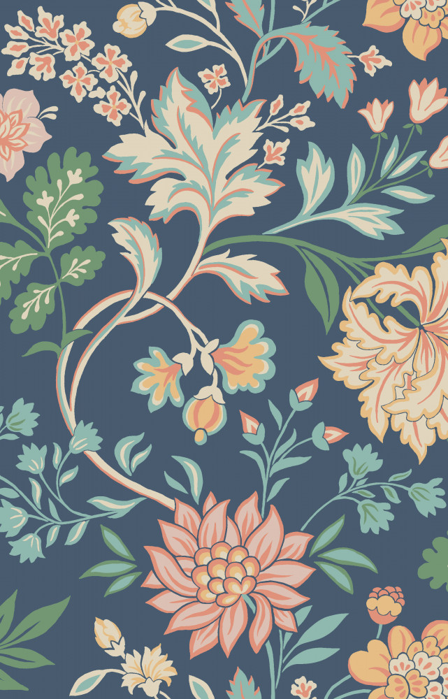 Papier peint Alicia, collection « Beautiful Traditions » (BoråsTapeter chez Au Fil des Couleurs).