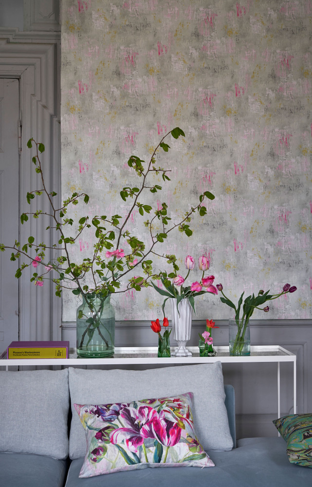 Papier peint Impasto Magenta (Designers Guild).