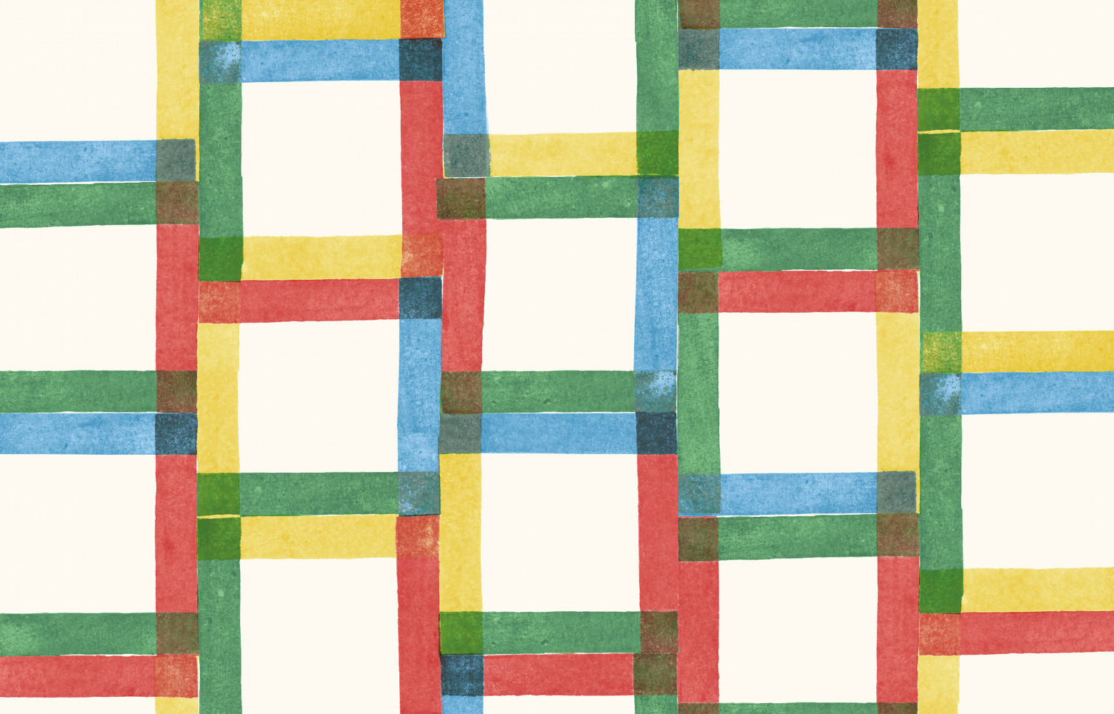 Papier peint Les Carreaux (Hermès).