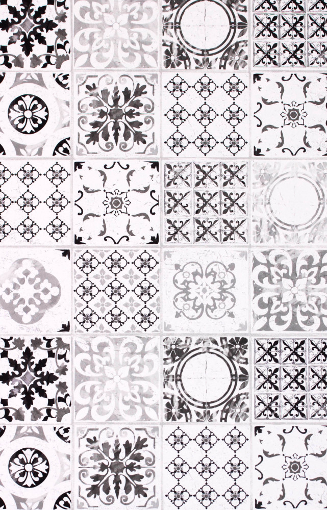 Papier peint Mosaïc gris (Chantemur).