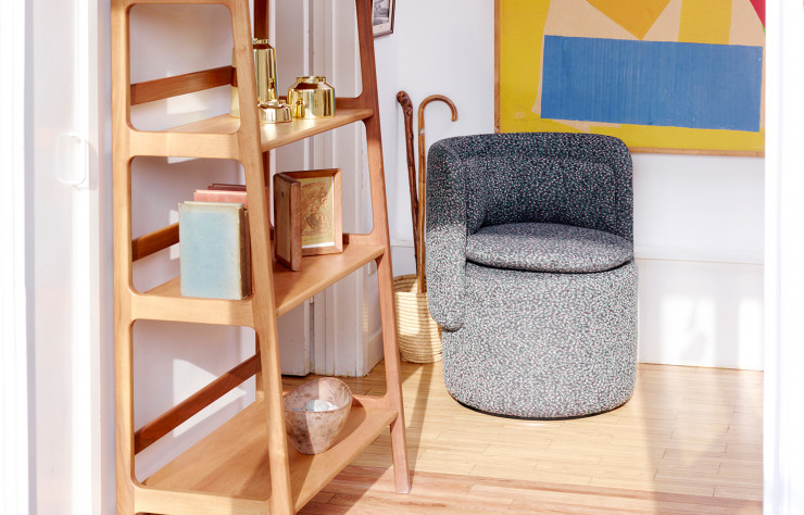 Le petit fauteuil compact « Group Chair » pour SCP, la boutique éditrice de mobilier installée à Shoreditch.
