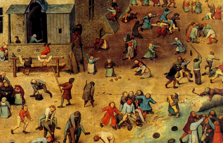 Les Jeux d’enfants de Bruegel l’Ancien (détail)