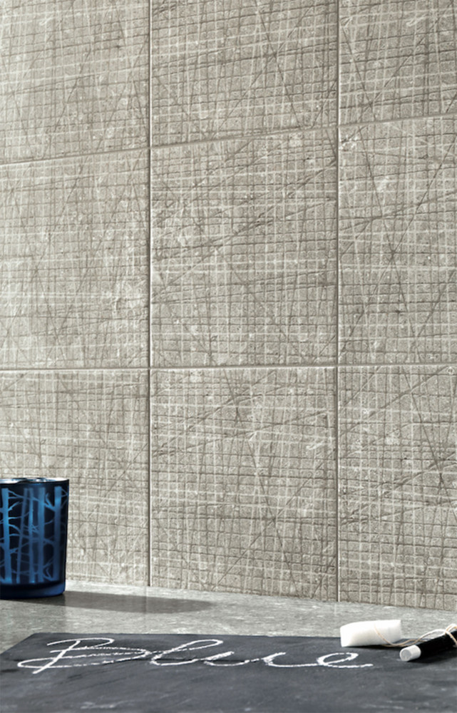 Grès cérame Deco Smock, effet pierre, aspect brut, finition mat, collection « Nord », 20 x 20...