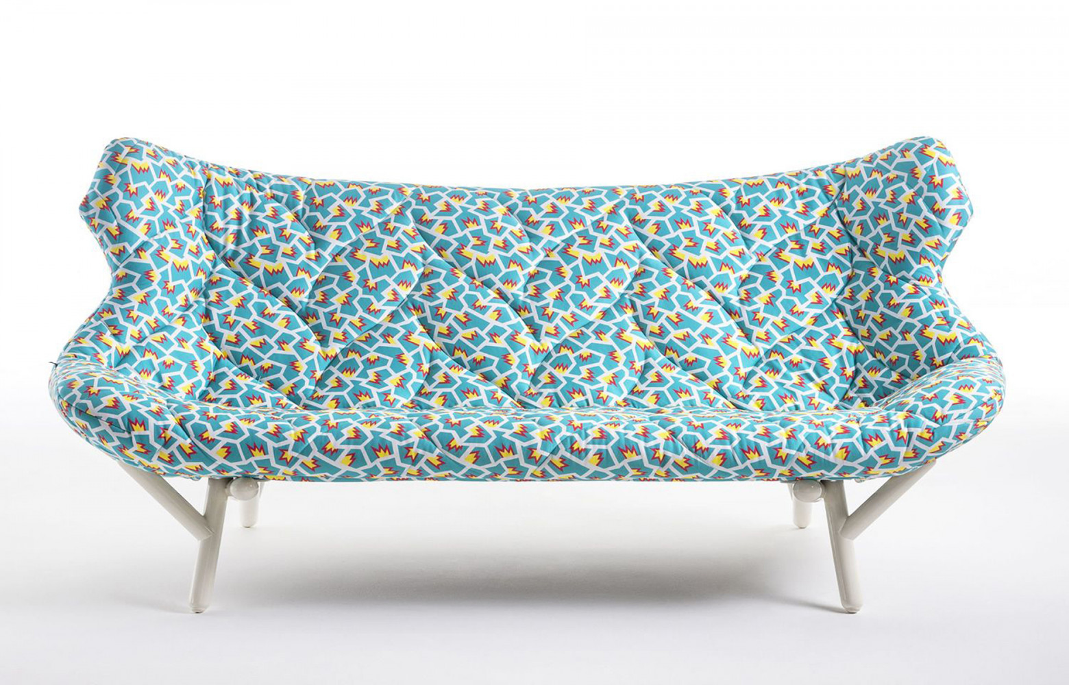 Canapé « Foliage ».Tissu Nathalie Du Pasquier. Design Patricia Urquiola (2016). Kartell.