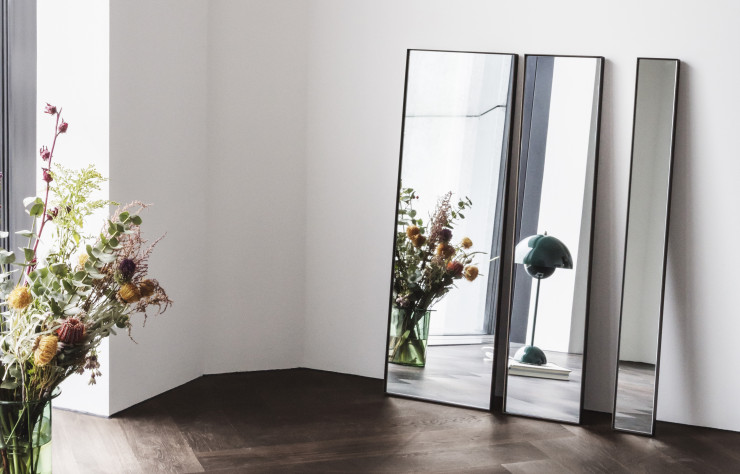 Miroir « Amore », conçu par Space Copenhagen pour le SAS Royal Hotel de Copenhague.