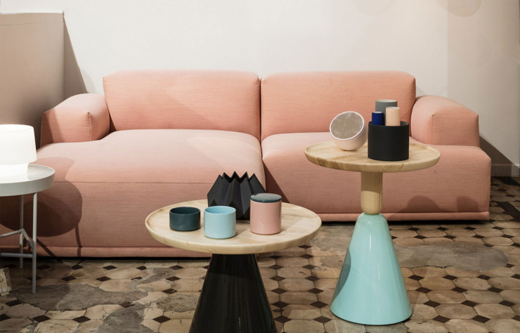 Parmi les nombreuses marques présentées, Muuto et son canapé Connect, ici exposé au Good Designstore, à Marseille.