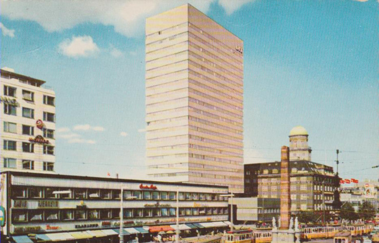 Carte postale de l’hôtel au début des sixties.