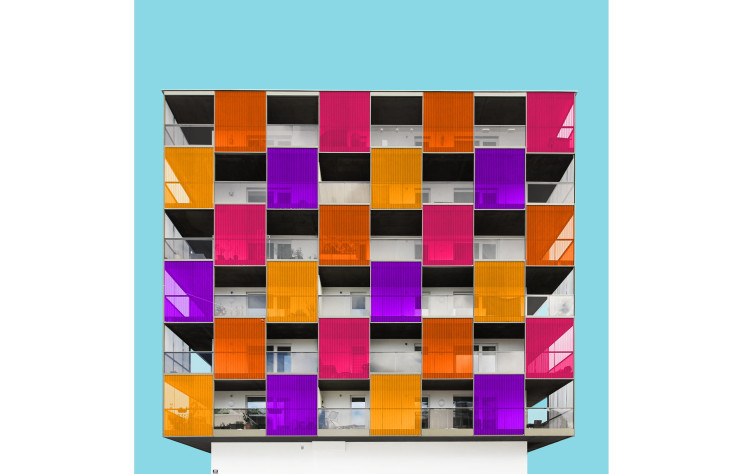 « Check Pattern », 2017 (immeuble To3 – Tetris, Salzburg, 2014).