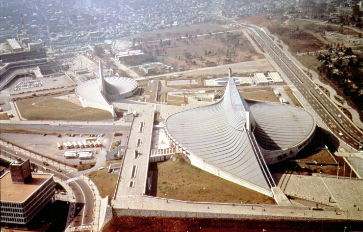 Vue aérienne du complexe de Yoyogi.