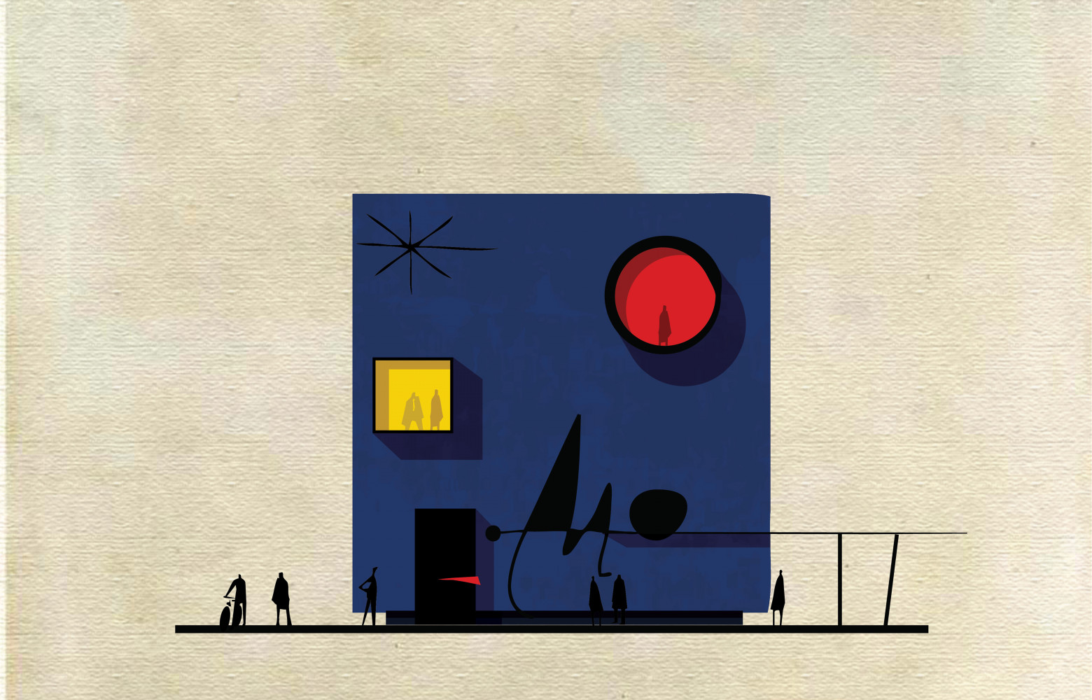 Joan Miró, The Quality of the Blue (la qualité du bleu). Le bleu porte l’œuvre du peintre...